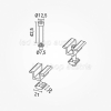Mittelklemme M8x35mm