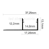 LED Profil ALU Gipskarton_13 2000mm