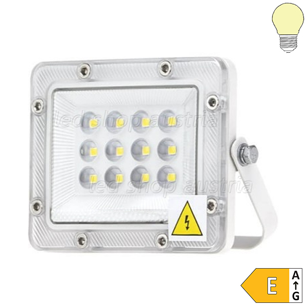 LED Fluter SMD SLIM Professional weiß 90° Abstrahlwinkel 10W warmweiß