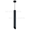 LED Pendelleuchte Slanted GU10 50cm schwarz mit schwarzen Reflektor