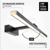LED Wand- und Spiegelleuchte 14W schwarz warmweiß