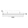 LED Linearleuchte mit Abhängung 40W V2 weiß neutralweiß