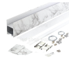 SET: LED Hängeprofil up-down Suspend_3 2000mm marmor