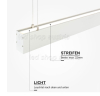 SET: LED Hängeprofil up-down Suspend_3 2000mm weiß