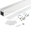 SET: LED Aufbau- Hängeprofil Suspend_2 2000mm weiß