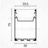 SET: LED Aufbau- Hängeprofil Suspend_2 2000mm weiß