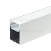 SET: LED Aufbau- Hängeprofil Suspend_2 2000mm weiß