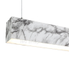 SET: LED Aufbau- Hängeprofil Suspend_2 2000mm marmor