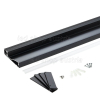 SET: LED Sockelleistenprofil V1 Schwarz 2m