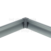 Eckverbinder für LED Sockelleistenprofil V1 Grau Metallic