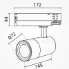LED 3Ph. Schienenstrahler Schwarz 20/25/30W CCT