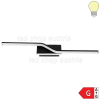 9W LED Wandleuchte Warmweiß Schwarz