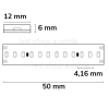 LED AQUA CRI927 Linear 48V Flexband, 8W, IP68, 2700K, 30m Rolle, 240 LED/m