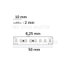 LED Strip Linear 48V IP20 160 LED/m 10m selbstklebend neutralweiß
