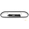 30W LED Pendelleuchte oval schwarz warmweiß
