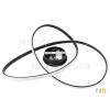 30W LED Pendelleuchte Warmweiß Schwarz Ø60cm