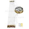 35W LED Pendelleuchte Warmweiß Messing