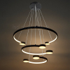 40W LED Pendelleuchte Warmweiß Schwarz 3-fach