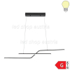 13W LED Pendelleuchte warmweiß schwarz 105cm