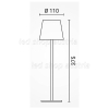2,5W LED Tischleuchte mit Akku schwarz CCT dimmbar