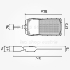 200W LED Straßenleuchte Professional kaltweiß IP65