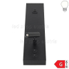 11W Wandleuchte Schwarz mit Schalter und USB neutralweiß