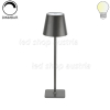 2,5W LED Tischleuchte mit Akku grau CCT dimmbar