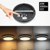 30W LED Deckenleuchte schwarz für Außenbereich CCT IP65