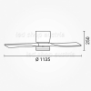 18W LED Deckenventilator Roteiche weiß CCT