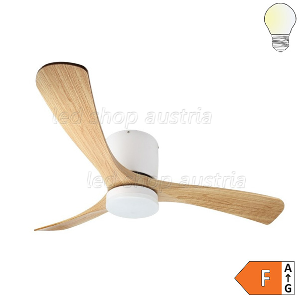 18W LED Deckenventilator Roteiche weiß CCT