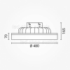 36W LED Deckenventilator Ø48cm weiß CCT
