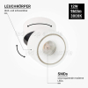 12W LED Deckenstrahler schwenkbar weiß warmweiß
