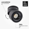12W LED Deckenstrahler schwenkbar schwarz warmweiß