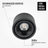 10W LED Deckenstrahler schwarz neutralweiß