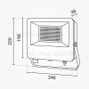 100W LED Fluter CCT Easy Fix IP65