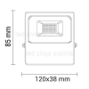 RGB LED Fluter 10W dimmbar inkl. IR Fernbedienung