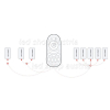 4 Zonen LED RGBW-WW Fernbedienung (Pilot)
